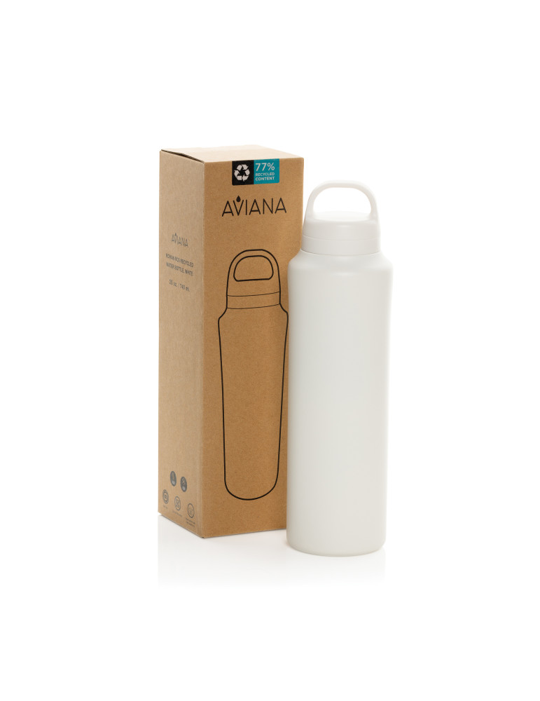 Gourde 740ml en acier recyclé RCS Aviana Rowan personnalisable