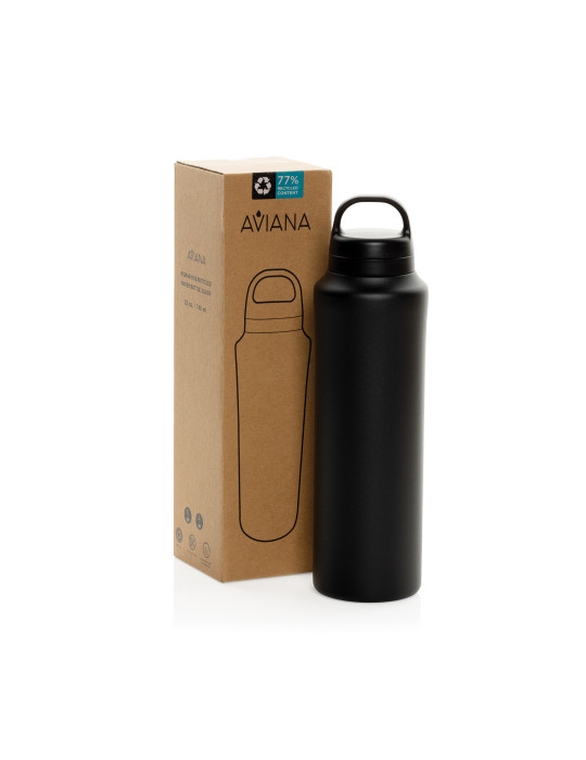Gourde 740ml en acier recyclé RCS Aviana Rowan personnalisable