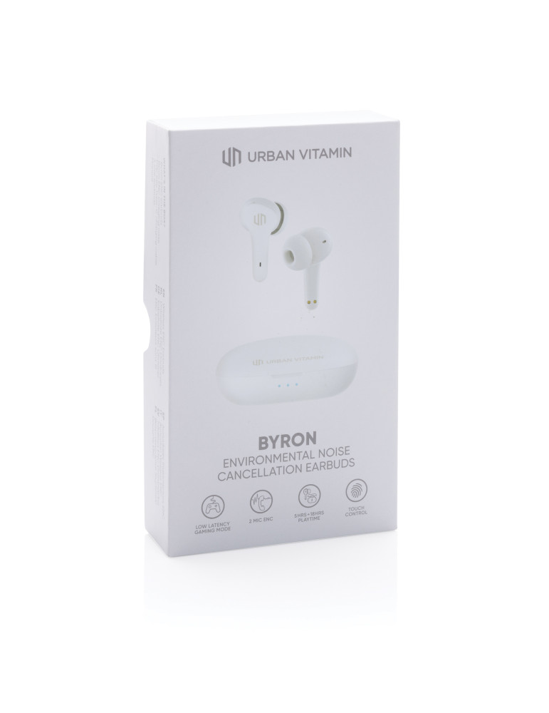 Écouteurs Urban Vitamin Byron avec ENC personnalisables