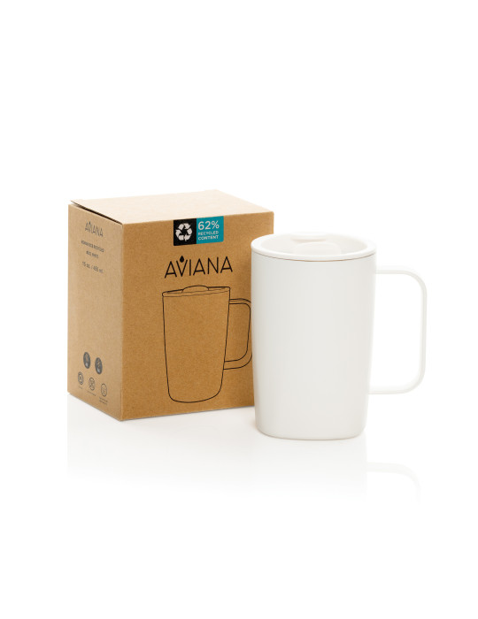 Mug 450ml en acier recyclé RCS Aviana Rowan personnalisable