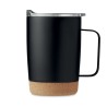 Gobelet isotherme double paroi 300ml personnalisable et pratique RUBY Matières : acier inoxydable Couleurs : noir accessoire évé