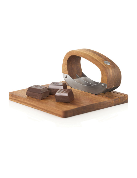 Hachoir berceuse AdHoc RoccaVerde avec planche acacia personnalisable