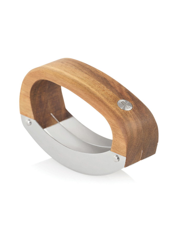 Hachoir berceuse AdHoc RoccaVerde avec planche acacia personnalisable