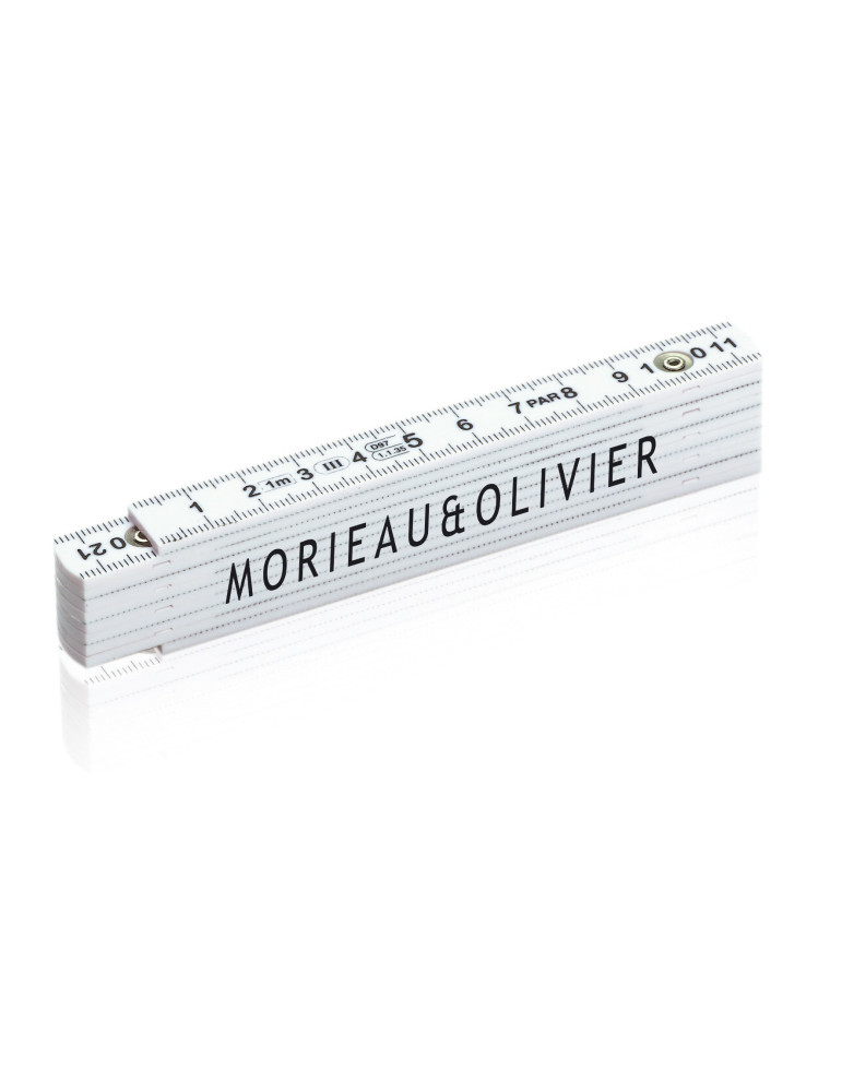 Mètre pliable 1 m à 10 lames personnalisable