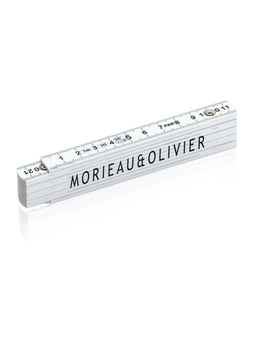 Mètre pliable 1 m à 10 lames personnalisable