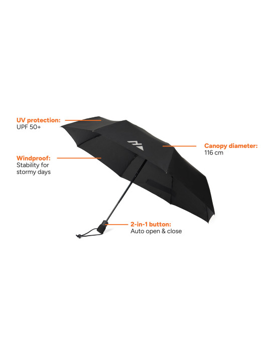 Parapluie tempête 23'' en rPET AWARE Nordic Drift Trail personnalisable