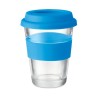 Gobelet en verre personnalisable  350 ml - ASTOGLASS Matières : verre Couleurs : bleu marquage laser ultra précis
