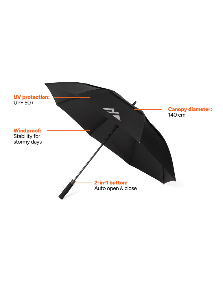 Parapluie tempête 27'' en RPET AWARE Nordic Drift Trail personnalisable