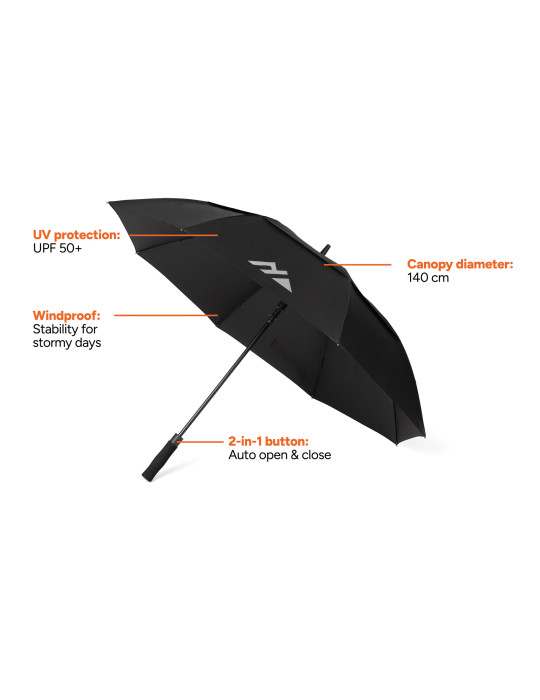 Parapluie tempête 27'' en RPET AWARE Nordic Drift Trail personnalisable