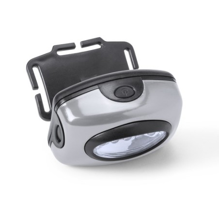Lampe Frontale Pratique Éclairage Puissant Lokys Matières : aluminium Couleurs : bleu objet publicitaire robuste