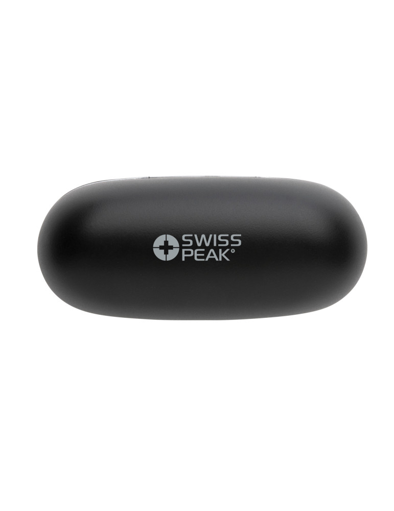 Écouteurs Swiss Peak TWS 2.0 en ABS recyclé personnalisables