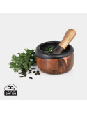 Mortier AdHoc Crush en fonte avec manche acacia personnalisable