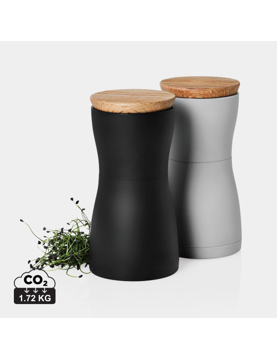 Duo de moulins sel et poivre AdHoc Twin personnalisable