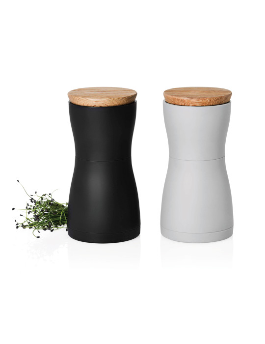 Duo de moulins sel et poivre AdHoc Twin personnalisable
