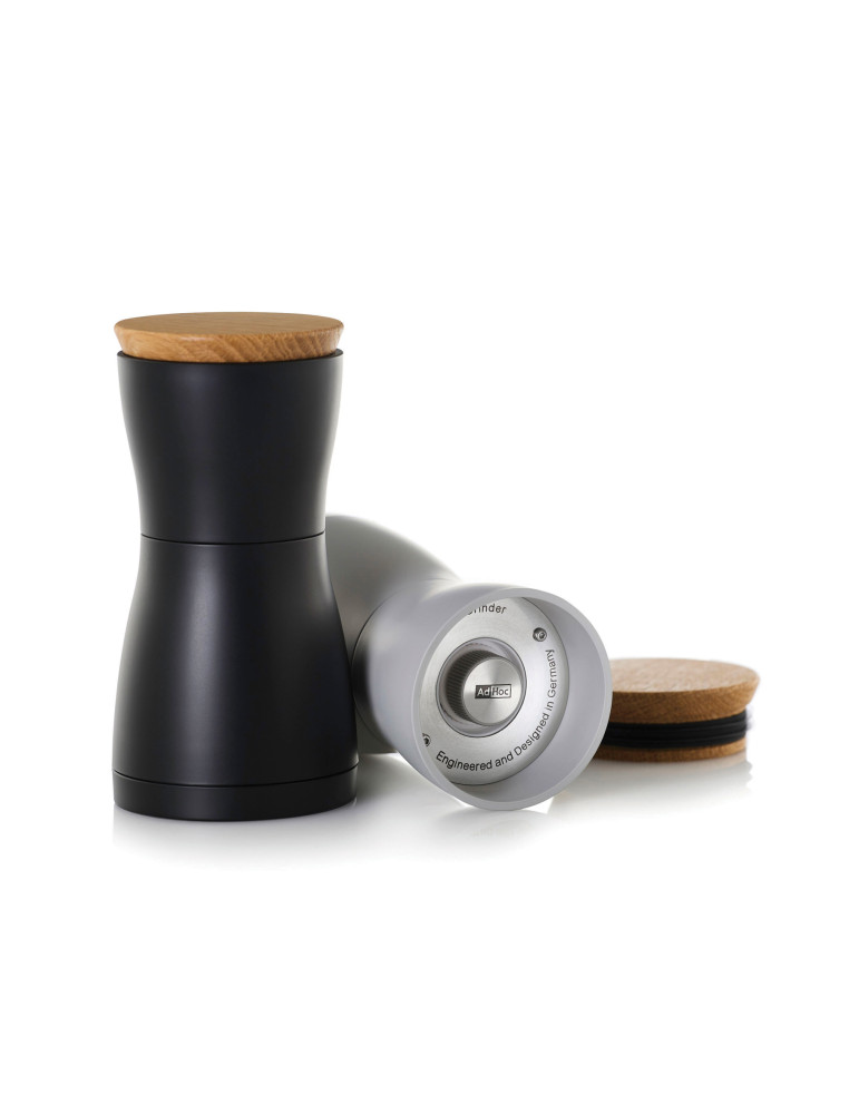 Duo de moulins sel et poivre AdHoc Twin personnalisable