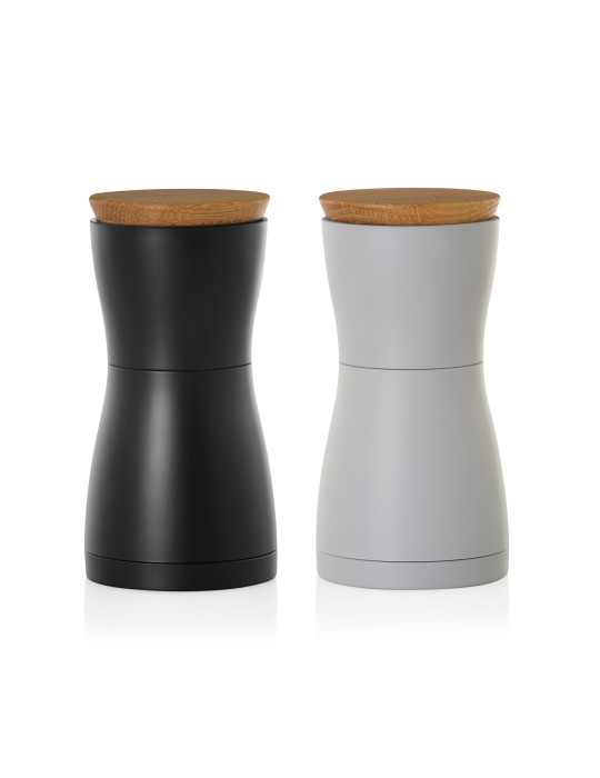 Duo de moulins sel et poivre AdHoc Twin personnalisable