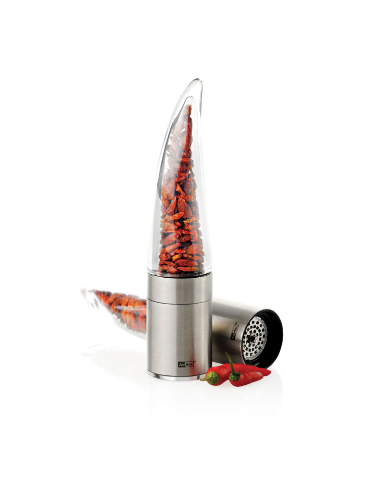 Coupe-piment AdHoc Pepe en inox et acrylique personnalisable
