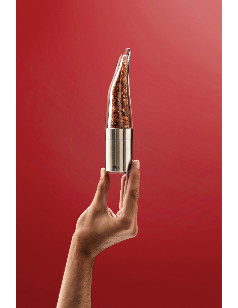 Coupe-piment AdHoc Pepe en inox et acrylique personnalisable