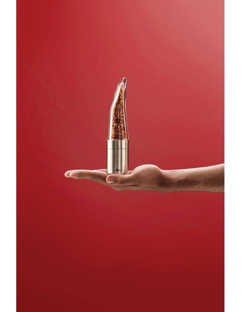 Coupe-piment AdHoc Pepe en inox et acrylique personnalisable