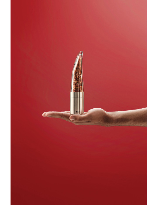 Coupe-piment AdHoc Pepe en inox et acrylique personnalisable