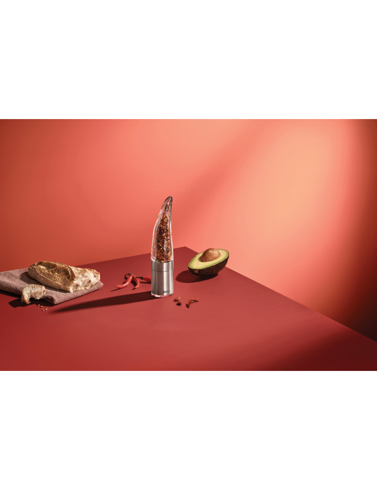 Coupe-piment AdHoc Pepe en inox et acrylique personnalisable