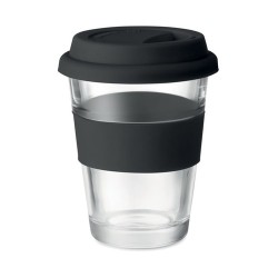 Gobelet en verre personnalisable  350 ml - ASTOGLASS Matières : verre Couleurs : noir cadeau entreprise pas cher