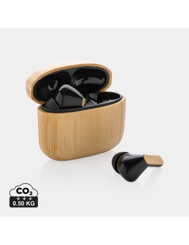 Écouteurs TWS bambou RCS 14 h personnalisables P329.93