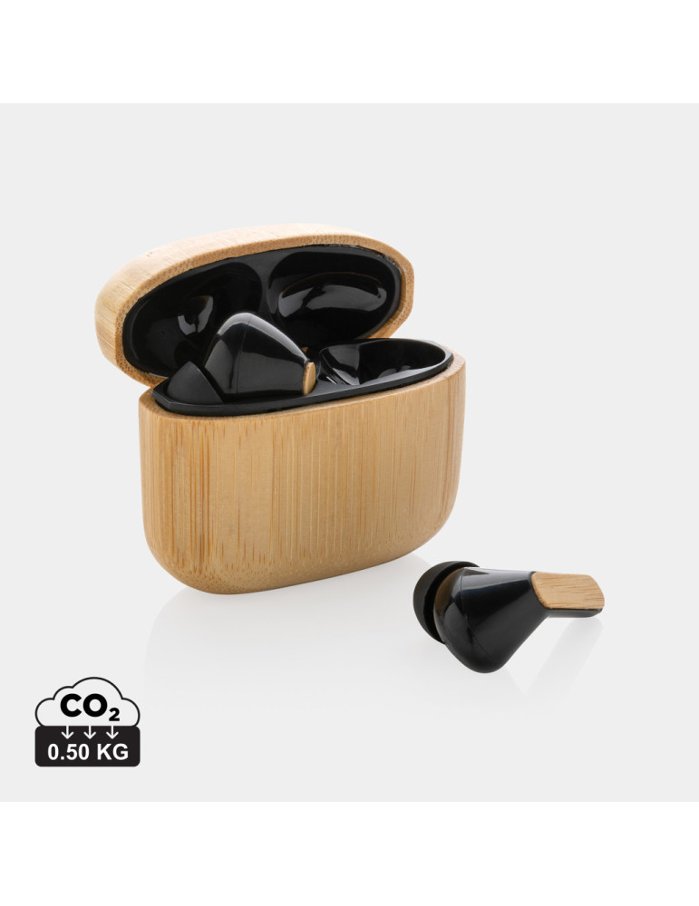 Écouteurs TWS bambou RCS 14 h personnalisables P329.93
