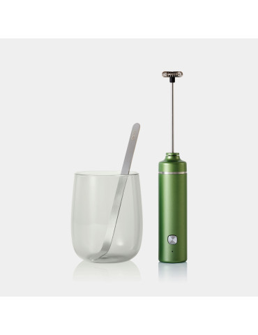 Coffret matcha AdHoc Chado avec mousseur rechargeable personnalisable 2