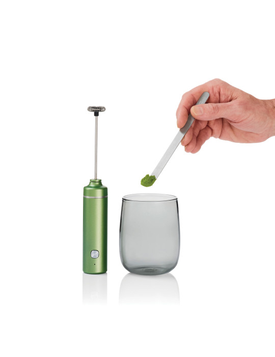 Coffret matcha AdHoc Chado avec mousseur rechargeable personnalisable