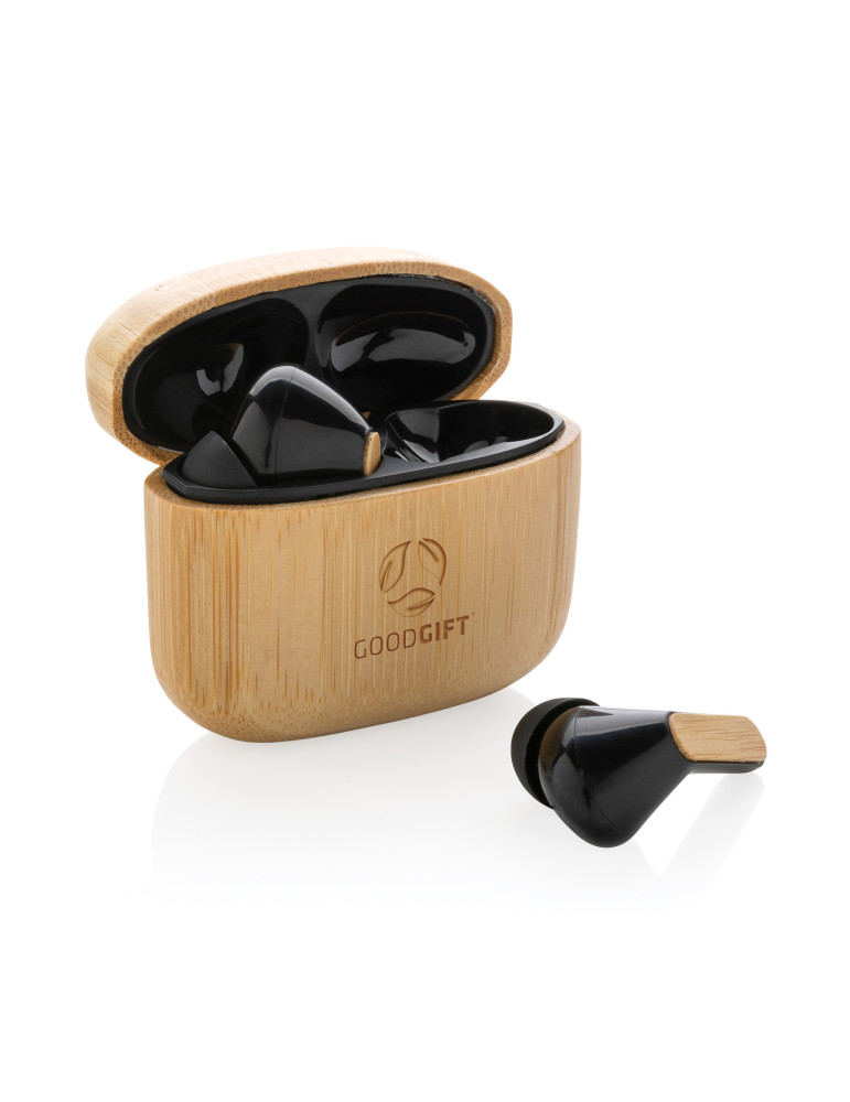 Écouteurs TWS bambou RCS 14 h personnalisables P329.93