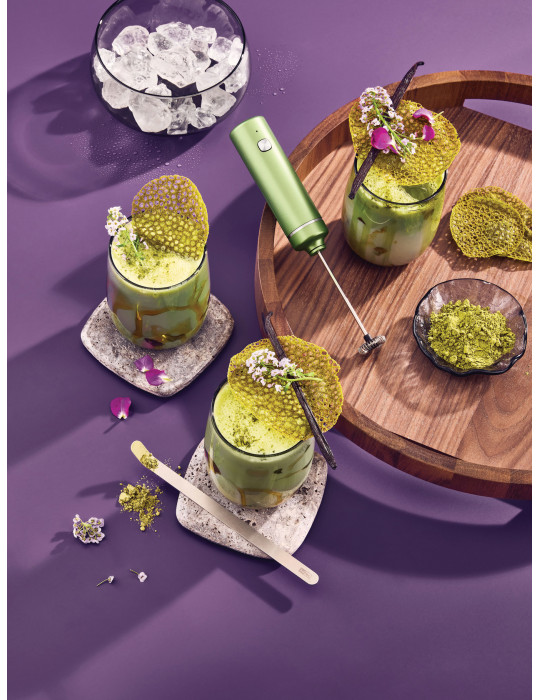 Coffret matcha AdHoc Chado avec mousseur rechargeable personnalisable