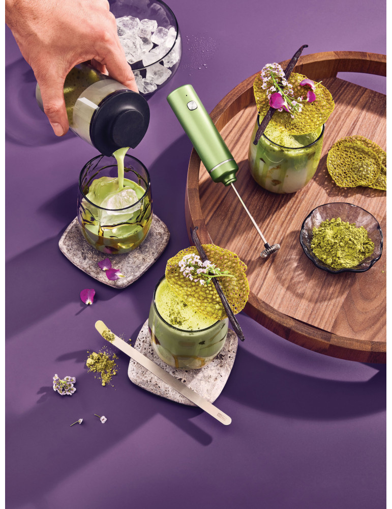 Coffret matcha AdHoc Chado avec mousseur rechargeable personnalisable