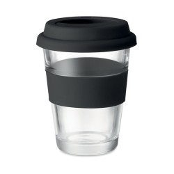 Gobelet en verre personnalisable  350 ml - ASTOGLASS Matières : verre Couleurs : noir impression haute définition