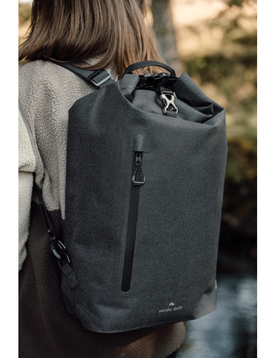 Sac à vélo imperméable 25L Nordic Drift Trail RCS personnalisable