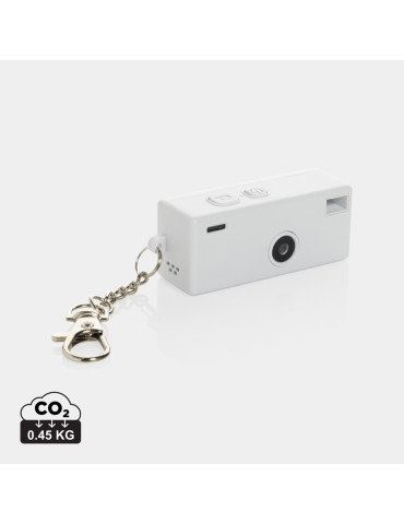 Porte-clés appareil photo Cliq it en ABS recyclé personnalisable