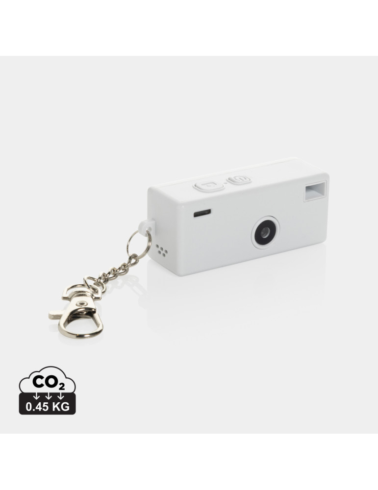 Porte-clés appareil photo Cliq it en ABS recyclé personnalisable