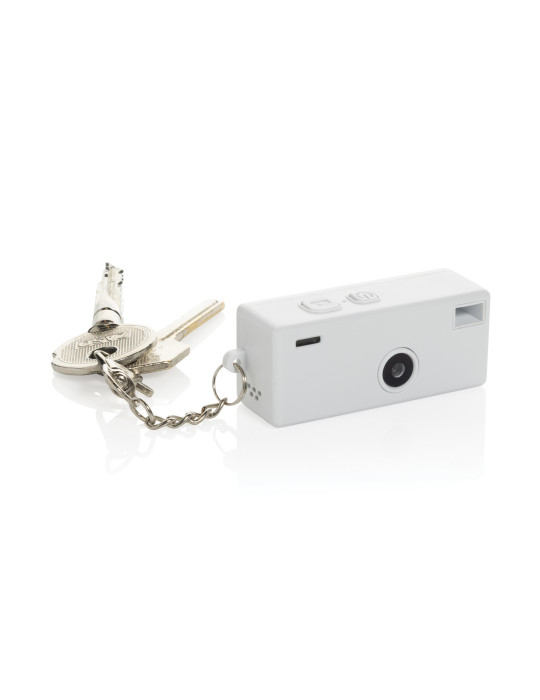 Porte-clés appareil photo Cliq it en ABS recyclé personnalisable