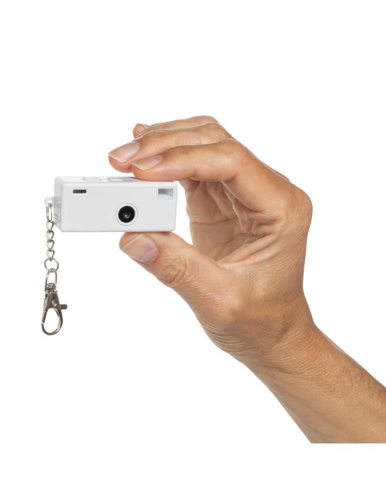 Porte-clés appareil photo Cliq it en ABS recyclé personnalisable