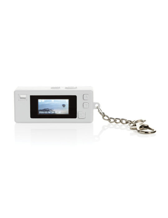 Porte-clés appareil photo Cliq it en ABS recyclé personnalisable