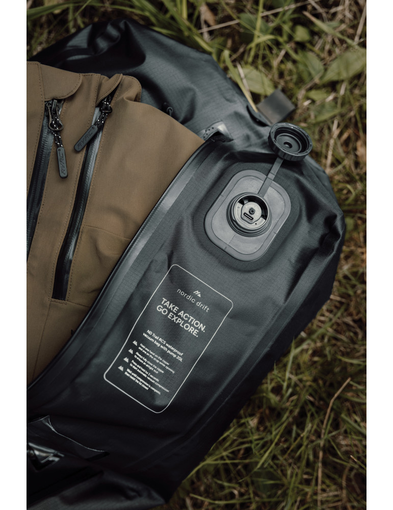 Sac 20L avec pompe sous vide Nordic Drift Trail RCS personnalisable
