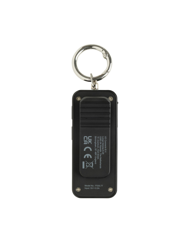 Porte-clés alarme GuardBuddy RCS rechargeable personnalisable