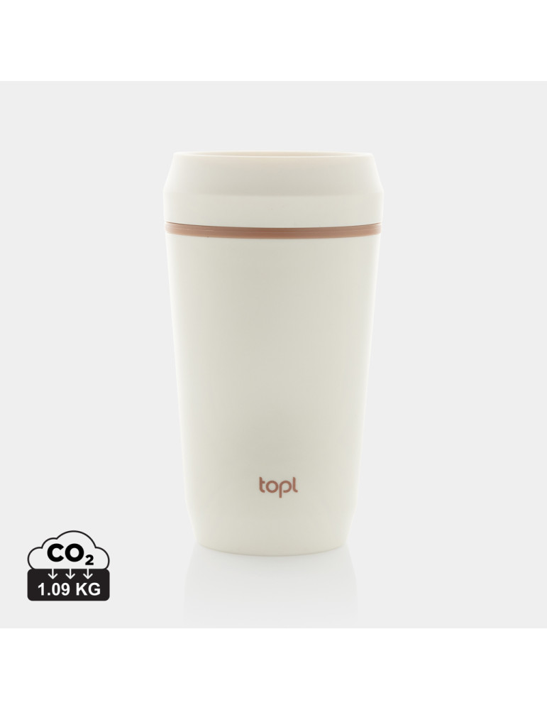 Mug Topl 354 ml en plastique recyclé à couvercle 360° personnalisable