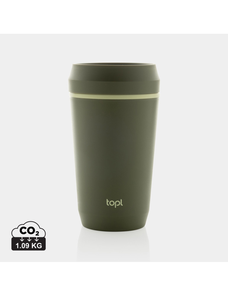 Mug Topl 354 ml en plastique recyclé à couvercle 360° personnalisable