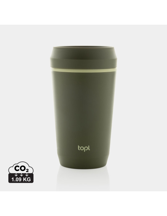 Mug Topl 354 ml en plastique recyclé à couvercle 360° personnalisable
