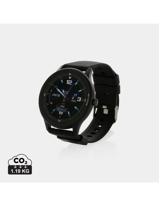 Montre connectée Swiss Peak à écran rond personnalisable
