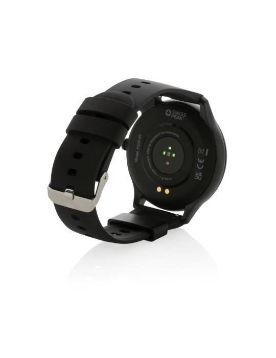 Montre connectée Swiss Peak à écran rond personnalisable