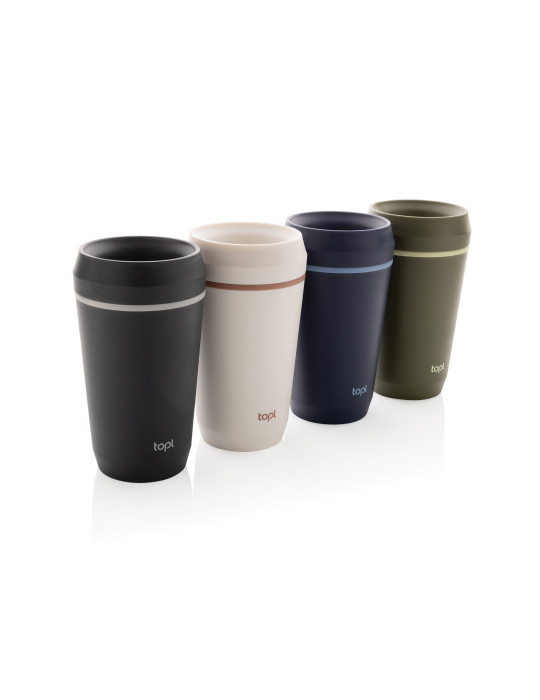 Mug Topl 354 ml en plastique recyclé à couvercle 360° personnalisable