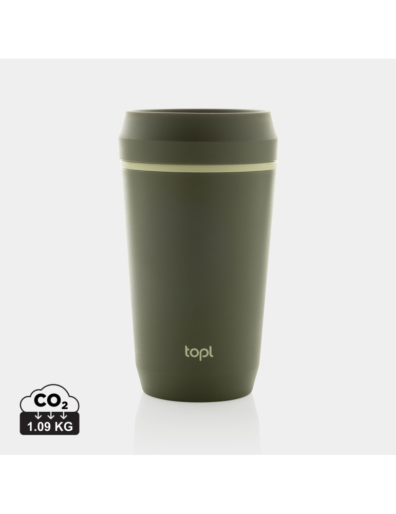 Mug Topl 354 ml en plastique recyclé à couvercle 360° personnalisable