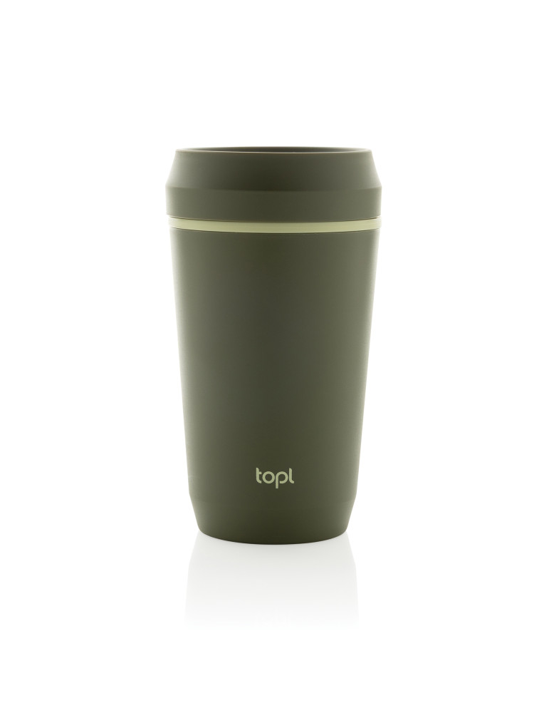 Mug Topl 354 ml en plastique recyclé à couvercle 360° personnalisable